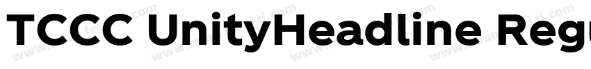 TCCC UnityHeadline Regular字体转换
